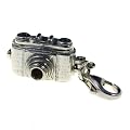 Welded Bliss Sterling 925 Silver Charm Rangefinder Style Camera Opening to show Bird, Clip Fit WBC1143
