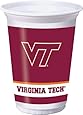 Creative Converting 8 Count Virginia Tech Hokies Printed Plastic Cups, 20-Ounce