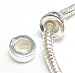925 Sterling Silver Focal Round Stopper with Rubber Bead for Pandora