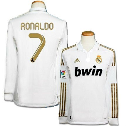 Official Adidas Long Sleeves Madrid Ronaldo jersey