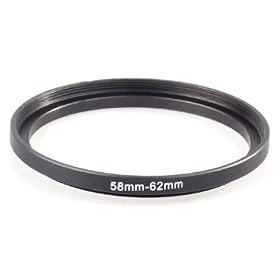 BestDealUSA 58mm-62mm Step Up Filter Ring 58-62 mm Stepping Adapter