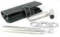 CIGAR TUBE TORPEDO FLASK CUTTER GIFT SET WITH CASE