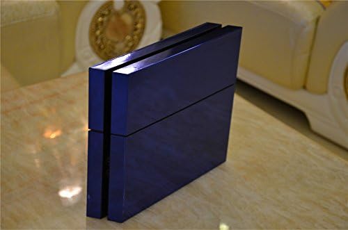 Electroplating Decal Sticker Skin for Playstation 4 Ps4 (Console Skin X 1 + Controller Skin X 2) (Blue)