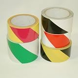 JVCC HZ-8 Hazard Warning Tape: 3 in. x 18 yds. (Black with White stripes)