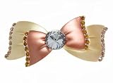 Yellow Ribbon Swarovski Crystal Hair Barrette