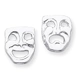 Sterling Silver Comedy/Tragedy Post Earrings