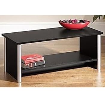 COLUMN - Table basse avec etagere - noir