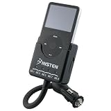 Insten - Black Gooseneck FM Transmitter w/ Car Charger [FM10] for iPod Video 30GB / 60GB / iPod Video U2 Special Edition/ iPod Mini/ iPod Nano (Generation 1 & 2) from Eforcity