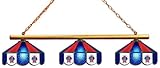 MLB Los Angeles Angels Three Shade Stained Glass Billiard Table Lamp