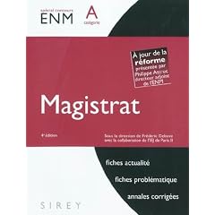 Magistrat : Cat�gorie A