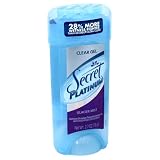 Secret Platinum Anti-Perspirant/Deodorant, Clear Gel, 2.7-Ounces (Pack of 4)