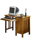 Mission Computer Desk W/door Standard Honey