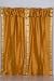 Pair Mustard sari curtains with attached valance