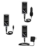 Deluxe Kit for the Cowon iAudio 6 includes a USB cable with Car and Wall Charger - Gomadic Brand w/ TipExchange Technology