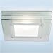 Strata Square Frosted Glass Bathroom Ceiling Light