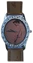 Elvis oval watch.Silver tone case with strass type stones. Oval shape case, larger ladies watch size 1.5 x 1.1.25 inches ref:E8194