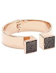 Vita Fede Omega Rose with Black Crystal Bracelet