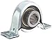 Browning SSRPS-115 Pillow Block Ball Bearing, 2 Bolt, Setscrew Lock, Non-Expansion Type, Rubber Grommet, Contact Seal, Stamped Steel, Inch, 15/16" Bore, 1-5/16" Base To Center Height