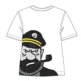 TINTIN TEE-SHIRT Haddock Portrait XXL/ White