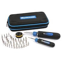 KR Tools 12650 Autoloader 6-in-1 Auto Loading Screwdriver, 52-Piece Set, Blue