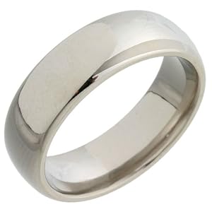 Bague - Anillo de hombre de titanio (talla: 15.5)