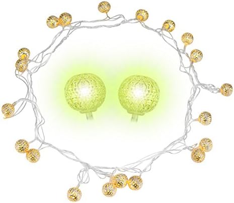 Outdoor Led String Lights,Avinee Warm white Golden Ball Designed Outdoor/Indoor String Lights,Décor Rope Lights For Seasonal Decorative Christmas Holiday, Wedding, Parties