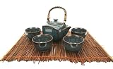 5-pc Japanese Tea Set - Blue Lilac