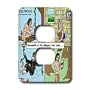 Rich Diesslins Funny Relationships Cartoons - Tarzan In Swingers Chatroom - Light Switch Covers - 2 plug outlet cover