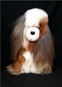 Soft Cuddly Alpaca Stuffed Animal Hand Made Pet Dog Teddy Bear APD_WHITEBROWN10_005