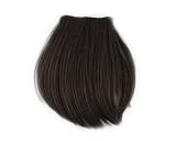Fashion 1 pcs Cute Clip On Clip In Front Bangs Wig Front Hair Bangs Fringe Hair Extension Dark Brown B