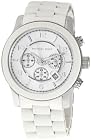 Michael Kors Men's MK8108 Oversize White Silicone Runway Watch