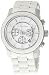 Michael Kors Watches Oversized White PU Runway (White)
