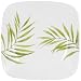 Corelle Bamboo Leaf Square Round 10-1/4-Inch Dinner Plate
