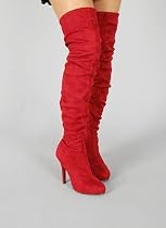 Stretch Suede Over The Knee Boot