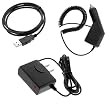Rapid Car Charger with IC Chip + Home Travel Charger + USB Data Cable by GTMax for Nokia E61