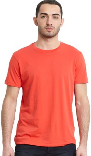 Pima Basics Men's Classic Crew Tee Coral Red - L