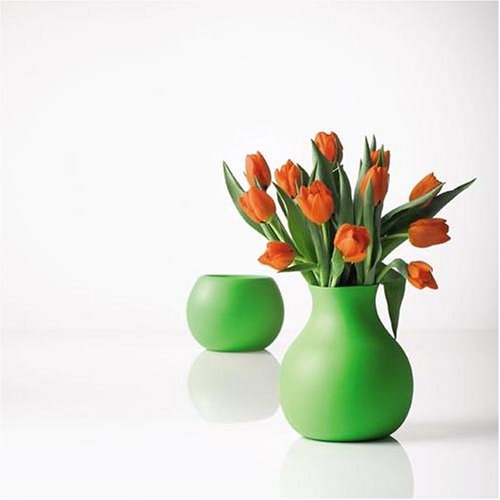 Menu Rubber Vase, Large, Lime Green