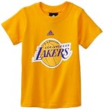 NBA Boys Los Angeles Lakers Short Sleeve Tee "Team Logo" - R6A3Sm-L (Gold, 4)