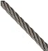 Small Parts Stainless Steel 302/304 Wire Rope, 7x19 Strand Core, 1/16