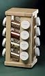J.K. Adams CSL-16-SM 16-Jar Maple-Wood Spice Carousel