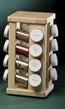 Review J.K. Adams Company CSL-16-SM / J.K. Adams CSL-16-SM 16-Jar Maple-Wood Spice Carousel