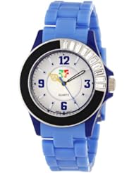 Fancy Face Womens FF0039LB Candy Collection "Fallon" Multi Colored Light Plastic Bracelet Watch