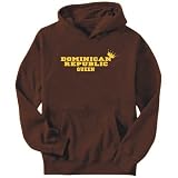 Hoodie Mens Brown  Dominican Republic QUEEN  Countries