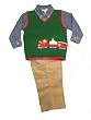 Good Lad Toddler boy 3pc Denim Shirt & Sweater Vest