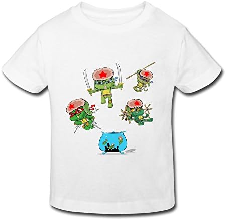 RESETBABY Kid's Toddler Leonardo TMNT T-shirt Age 2-6 White 4 Toddler