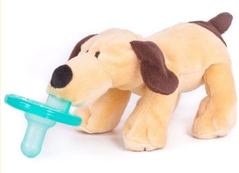 New Wubbanub Infant Baby Soothie PACIFIER Brown PUPPY Dog