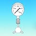 13385-14 - Gauge (only), Pressure, 1/4" Male NPT Bottom Fitting - Gauges, Pressure, Ace Glass - Each