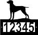 Custom Crafted WEIMARANER Steel Address Sign