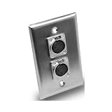 Hosa WXX-302M Pro Wall Plate Dual XLR3M