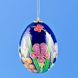 Butterfly Flowers Egg Ornament, Pysanky Ornaments, Easter Egg Ornaments